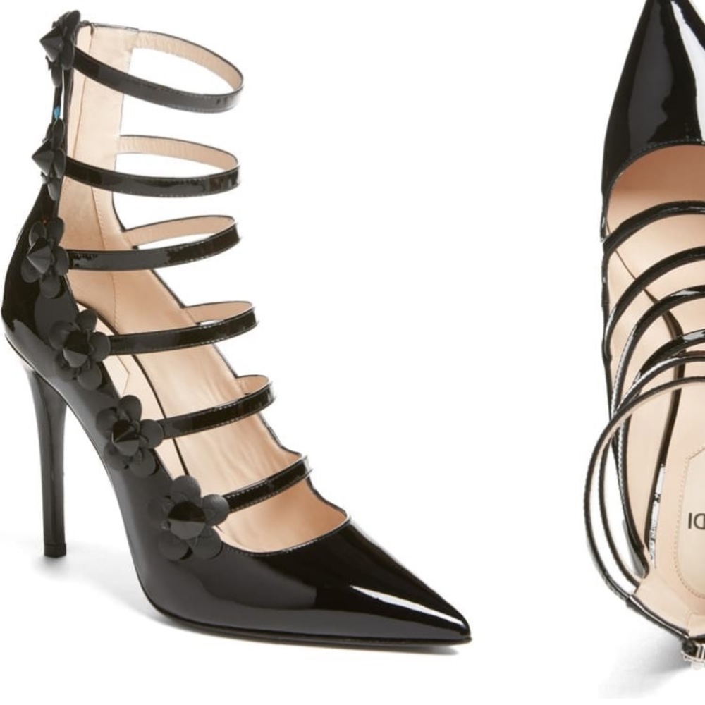 Fendi Flowerland Strappy Pump